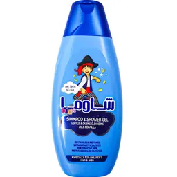 شامپو سر و بدن شاوما با فرمول ملایم مناسب کودکان پسر 400 میلی لیتر  
