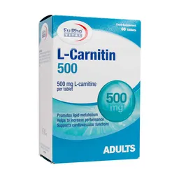 قرص ال کارنتین 500 میلی گرمی یوروویتال 60 عددی