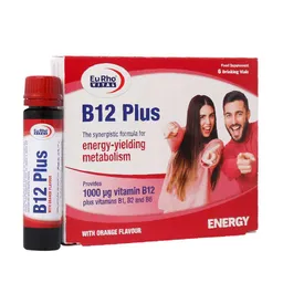 ویال خوراکی ویتامین ب12 1000 واحدی پلاس یوروویتال 6 عددی 