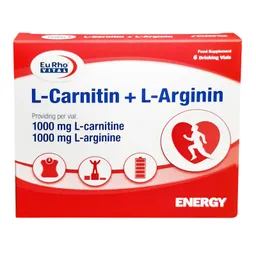ویال خوراکی ال کارنیتین و ال آرژنین یوروویتال 6 عددی