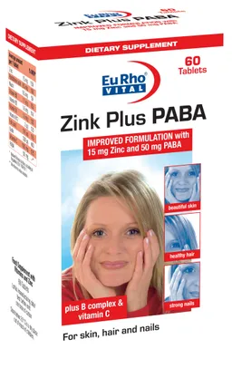 قرص زینک پلاس پابا یوروویتال 60 عددی