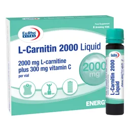 ویال خوراکی ال کارنیتین 2000 لیکوئید یوروویتال 6 عددی