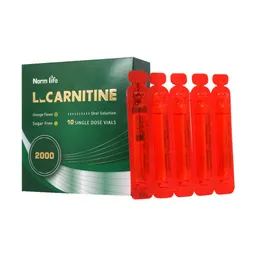 ویال خوراکی ال کارنیتین 2000 میلی گرمی نورم لایف 10 عددی