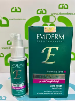 تونیک تقویت کننده موی سر کراستم اویدرم مناسب خانم ها و آقایان حاوی عصاره های گیاهی 60 میلی لیتری
