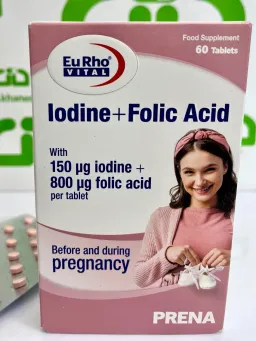 قرص ید و فولیک اسید یوروویتال 60 عددی 