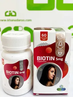 قرص بیوتین 5 میلی گرمی شایگان 60 عددی